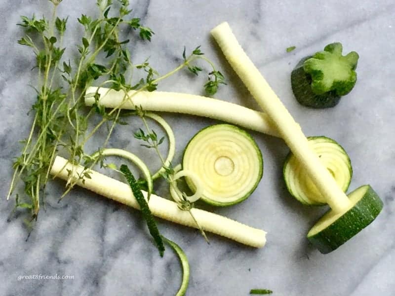 Zucchini Pesto Tart ingredients