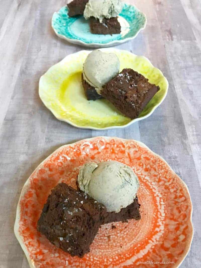 If you love chocolate, caramel and salt then you will love Ina's Salted Caramel Brownies and Espresso Ice Cream for a perfect dessert!