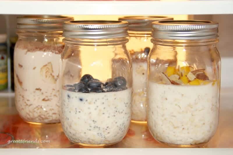Breakfast Overnight Oats are the perfect grab and go morning meal. This morning make-ahead meal can be eaten cold or warmed up. 