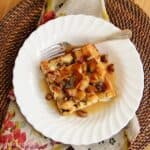 With just a few ingredients, this Bread Pudding with Praline Sauce is a dessert that is simple sweetness and real comfort food!