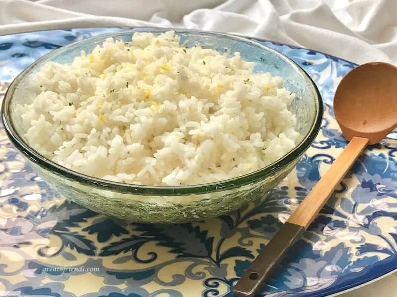 The fresh lemon and herbs in this Zesty Lemon Rice makes this simple recipe the perfect side dish for your fish, chicken or beef.