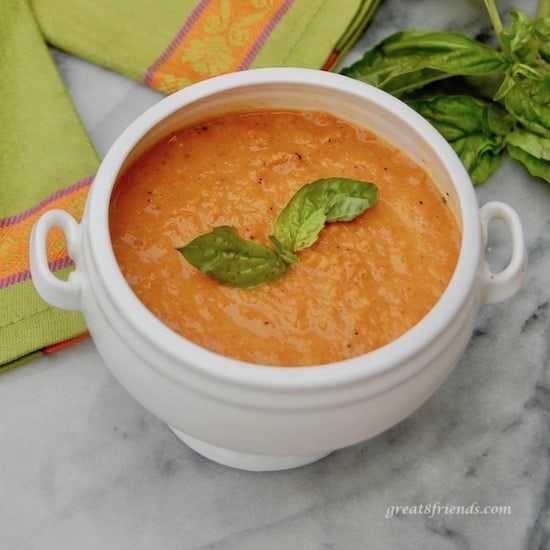 ROASTED CARROT AND TOMATO SOUP