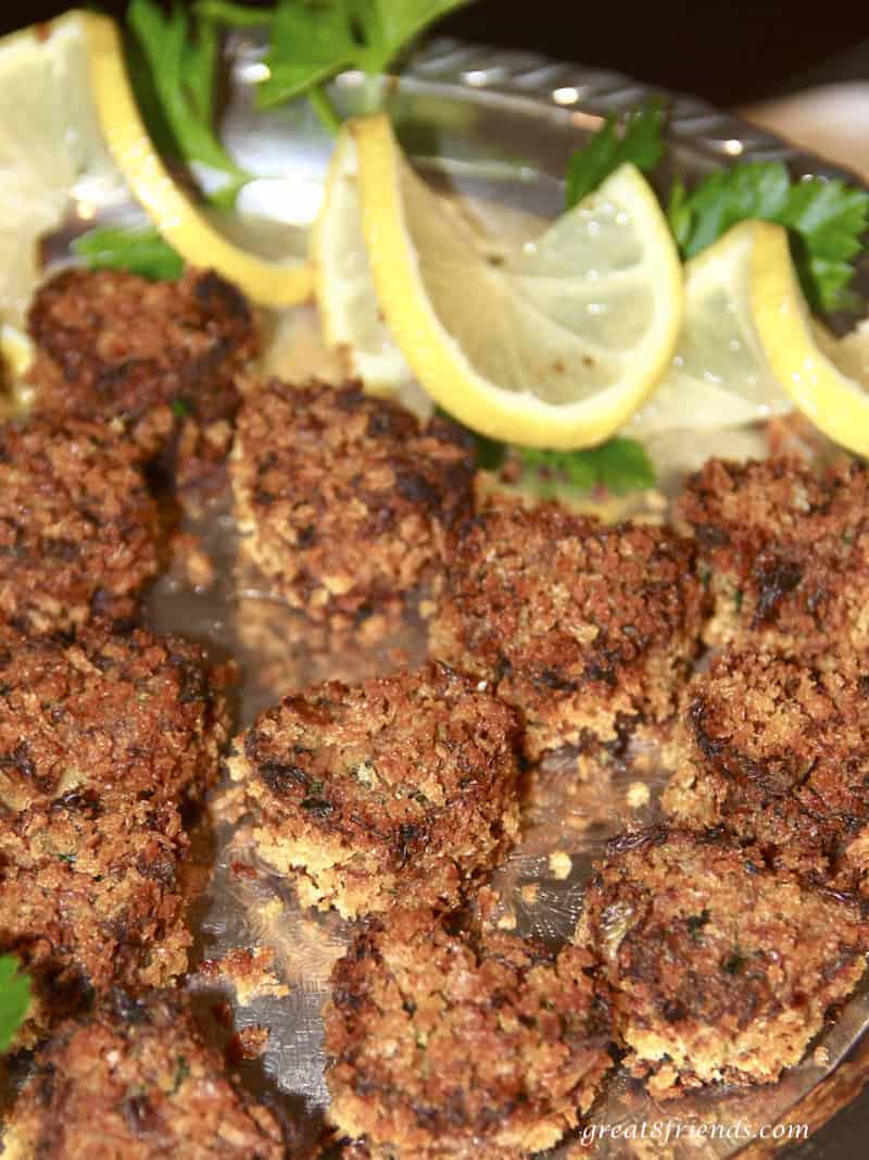 Galentine's Day heart shaped crab cakes