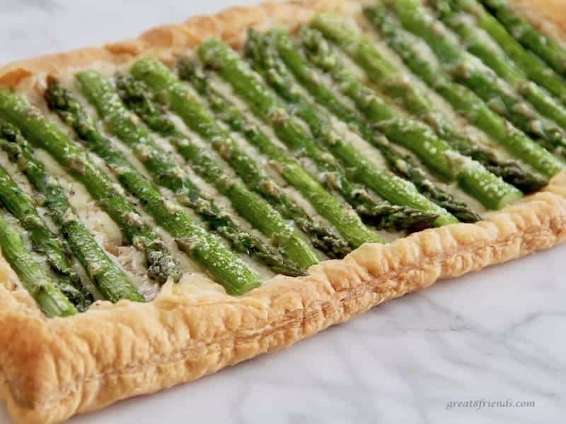 asparagus tart gruyere