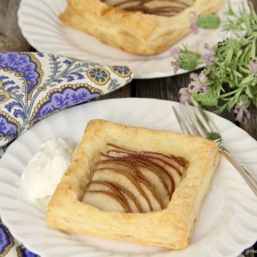 puff pastry pear tart recipe