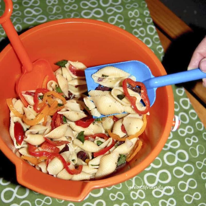 Easy Shell Pasta Salad Recipe Great Eight Friends