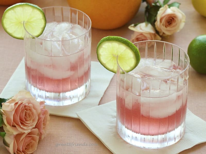 Two Summer Breeze cocktails.