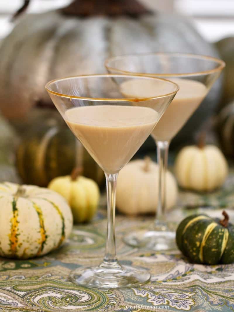 Two Pumpkin Martinis.