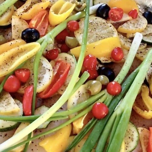 Add this sheet pan fish dinner and vegetables to your summer menu.
