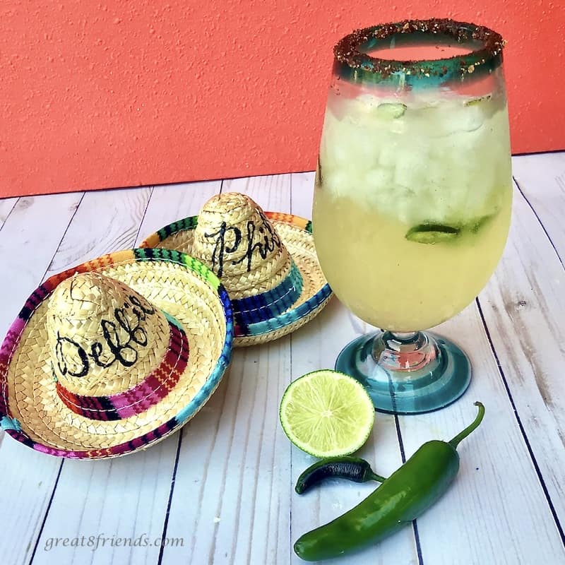 These crowd pleasing margaritas include citrus and jalapeño.