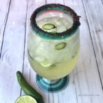 This classic margarita is kicked up a notch with the spice of a jalapeño.