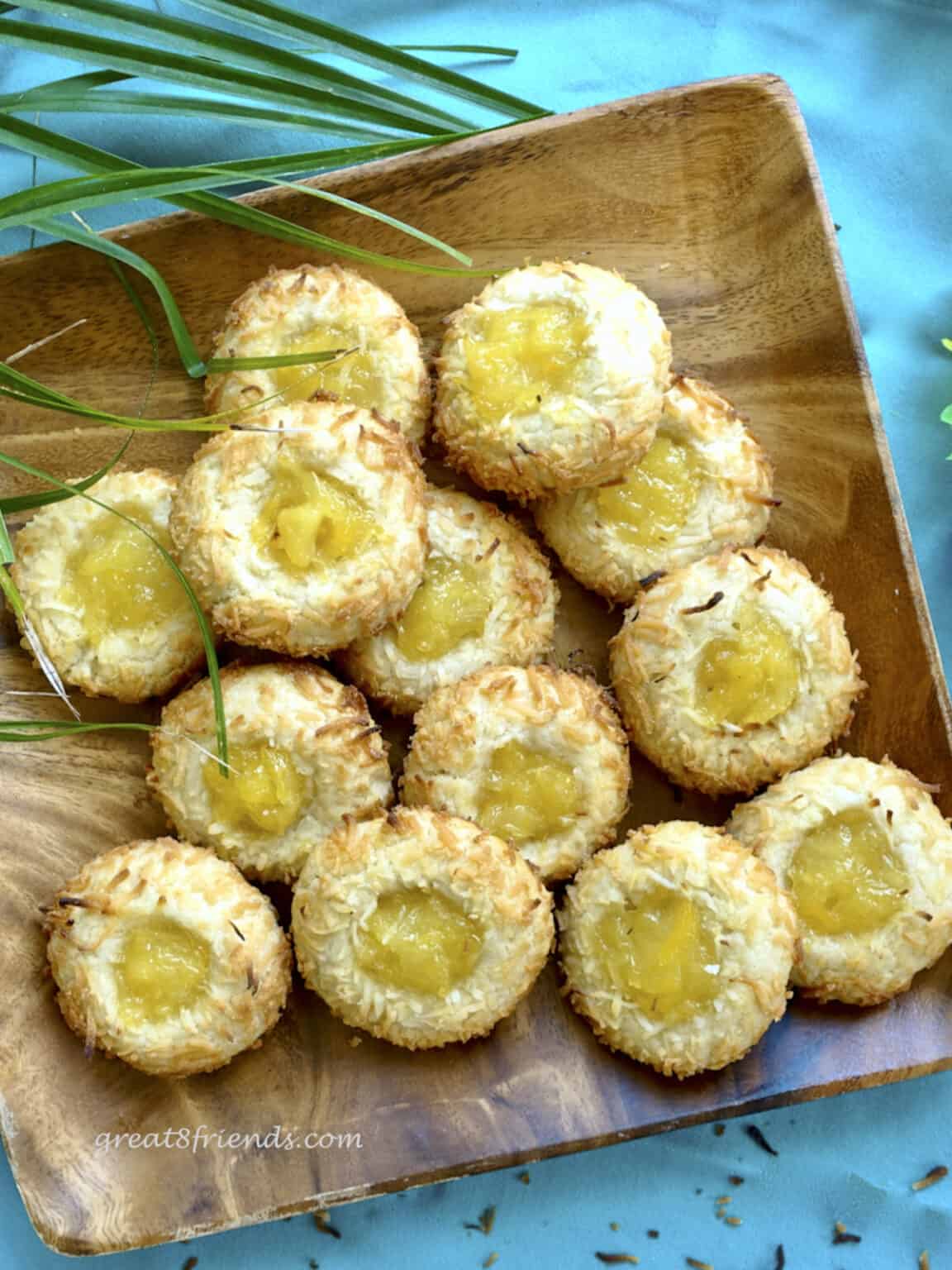 Coconut Pineapple Cookies Great Eight Friends 1828